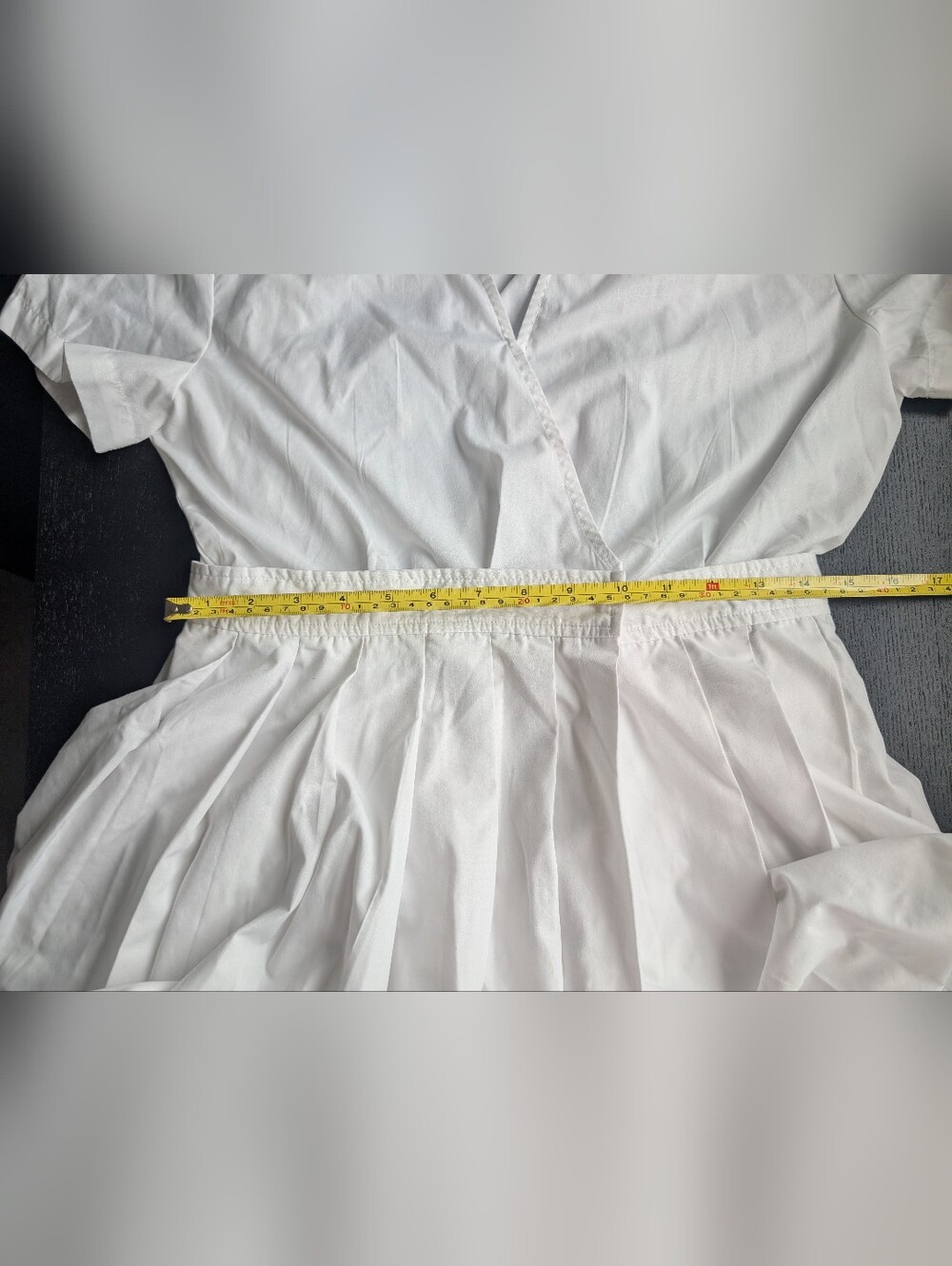 En Saison Noemi Romper Wrap Dress in White - Picture 13 of 14